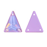Slim Triangle Shape Lavender AM High Quality Glass Sew-on Rhinestones WholesaleRhinestone